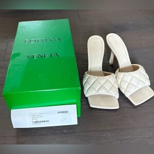 Bottega Veneta Women's Lido Quilted Heels in size 37